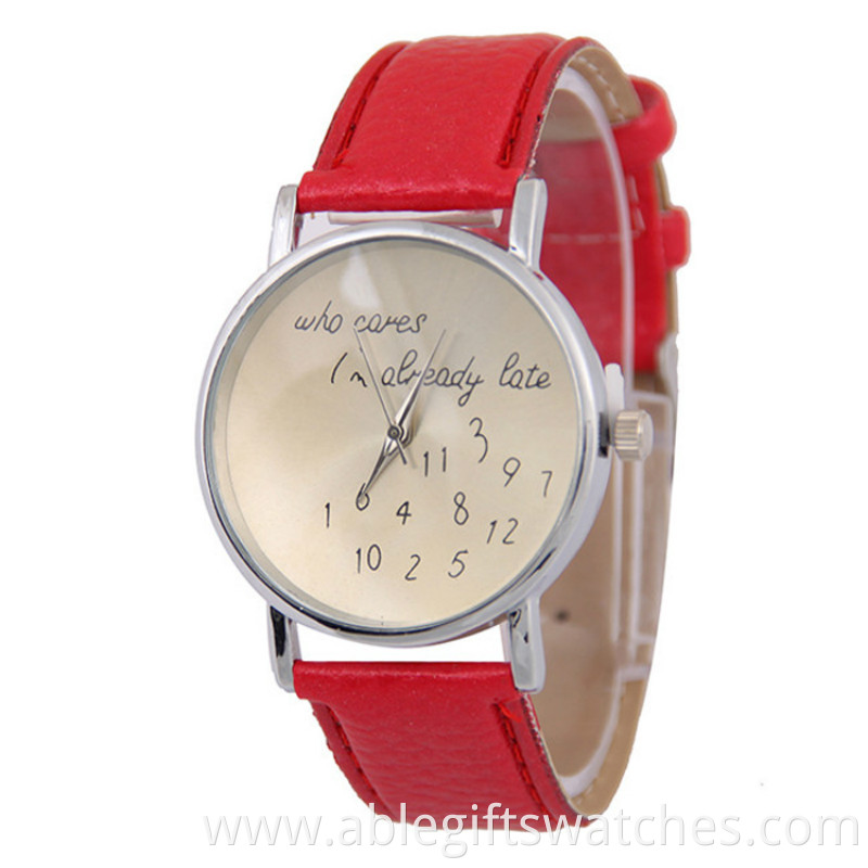 fashion leather watch